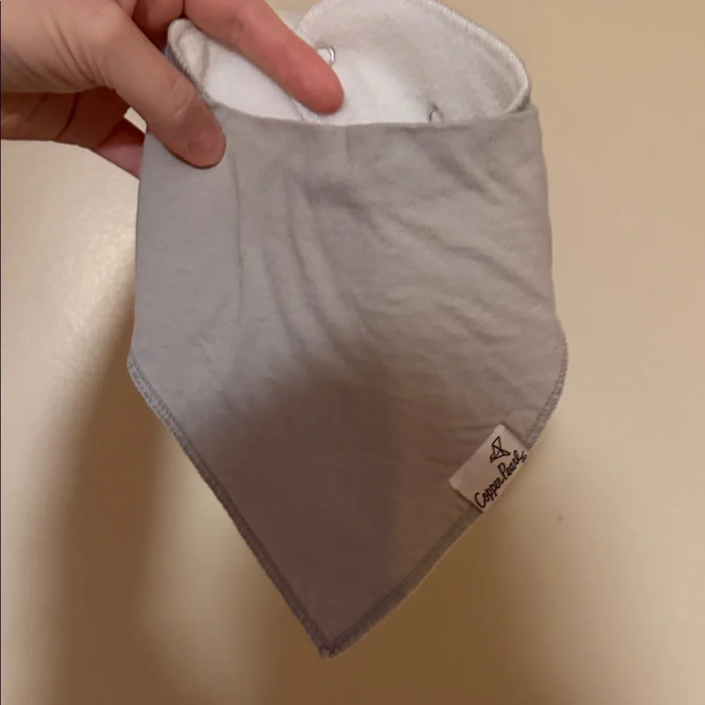 Copper Pearl Baby Bandana Bibs - Blue, Gray, Black